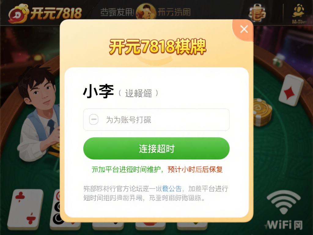 开元7818棋牌为什么进不了?常见问题及解决方法解析 (开元7818棋牌无法进入的原因及解决方法详细解析) 以小李的经历为例,他最近在使用开元7818棋牌时遇