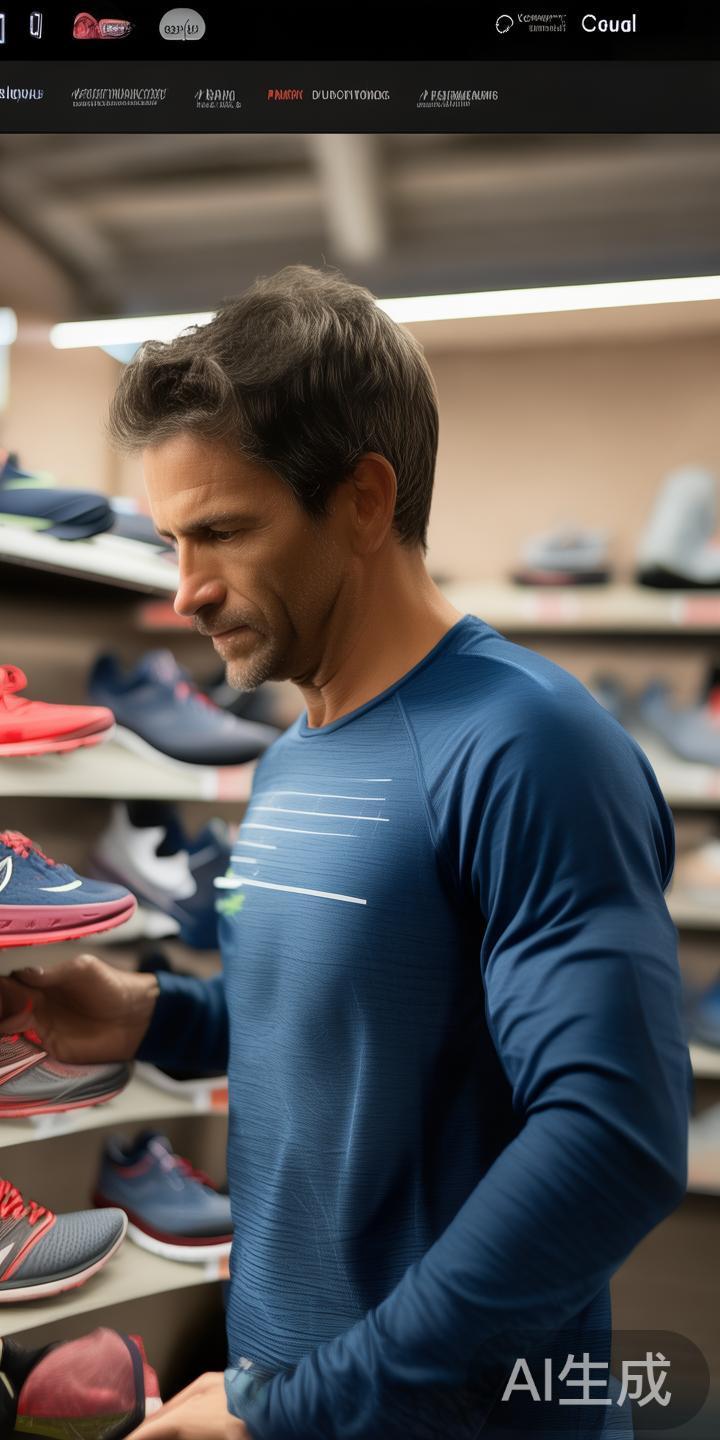 以一位资深跑者的购买经验为例，他在官网选购一双专业